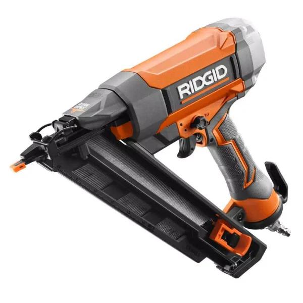 RIDGID 15-Gauge 2-1/2 in. Angled Finish Nailer with CLEAN DRIVE Technology