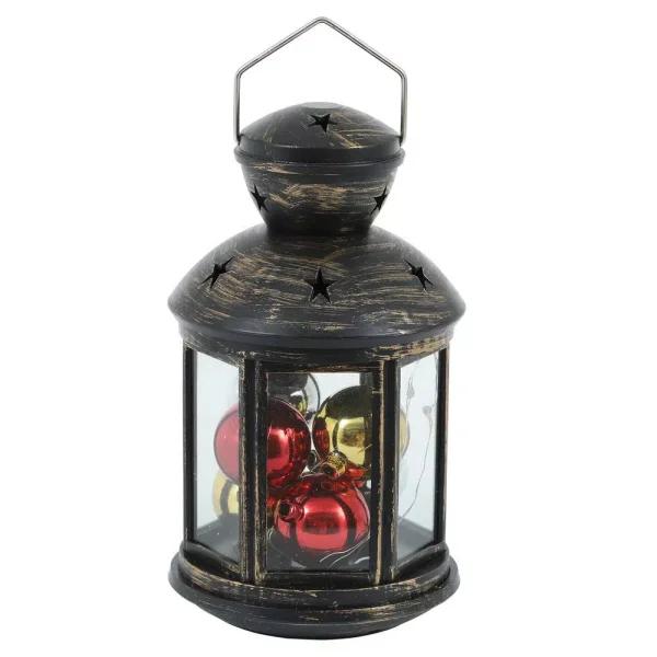 Winsome House 10-Light RGB Color Changing LED Holiday Lantern with Ornaments