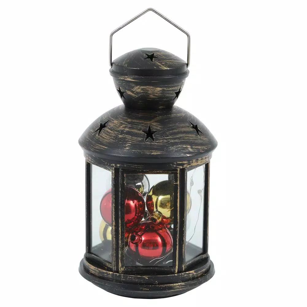 Winsome House 10-Light RGB Color Changing LED Holiday Lantern with Ornaments