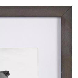 DesignOvation Gallery Wood Photo Frame Set, 4-Pack, Gray, 11x14 matted to 8x10 thumbnail 4