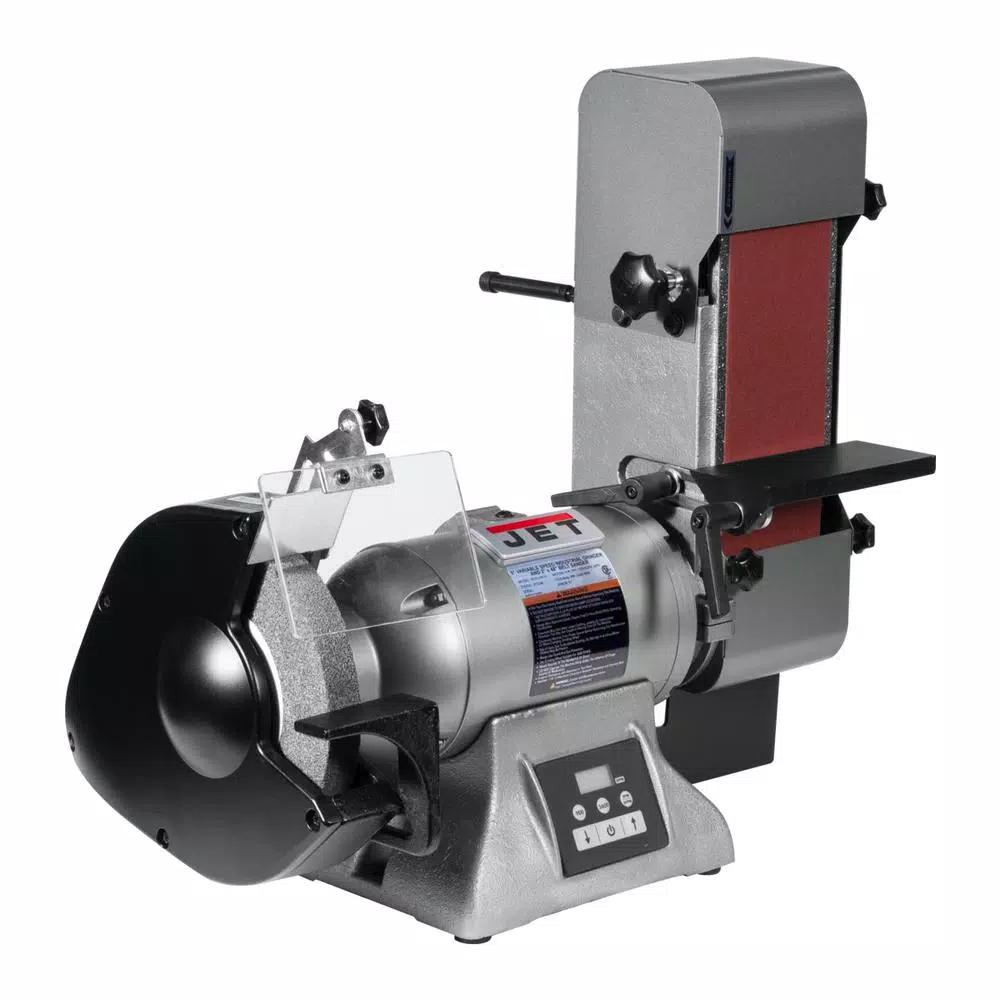 Jet IBGB-436VS Variable Speed 8 in. Industrial Grinder and 4 in. x 36 in. Belt Sander, 1HP, 115V