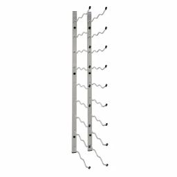 Epicureanist 27-Bottle Metal Wall-Mounted Wine Rack - Nickel Finish thumbnail 4