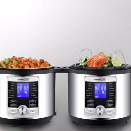 Geek Chef 6 Qt. Stainless Steel Electric Pressure Cooker, 17-in-1 Multi-Function Programmable Cooker thumbnail 5