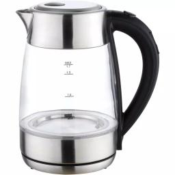 Frigidaire 7.2-Cup Silver Glass Electric Kettle with Digital Temperature Control thumbnail 1