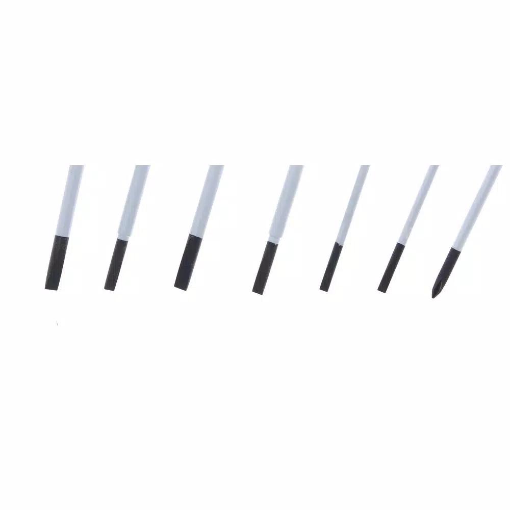 Ideal 7-Piece Precision Electronic Screwdriver Set with Chrome Vanadium Steel Shanks