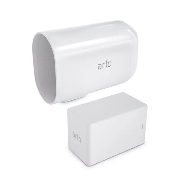 Arlo Ultra and Pro 3 Extended Rechargeable Battery and Housing - White