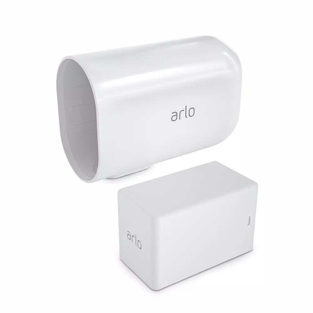 Arlo Ultra and Pro 3 Extended Rechargeable Battery and Housing - White