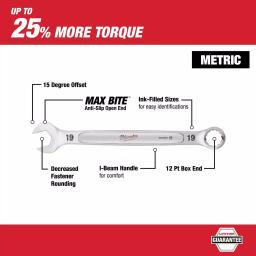 Milwaukee 19-Piece Metric Combination Wrench and Hook & Pick Set thumbnail 3