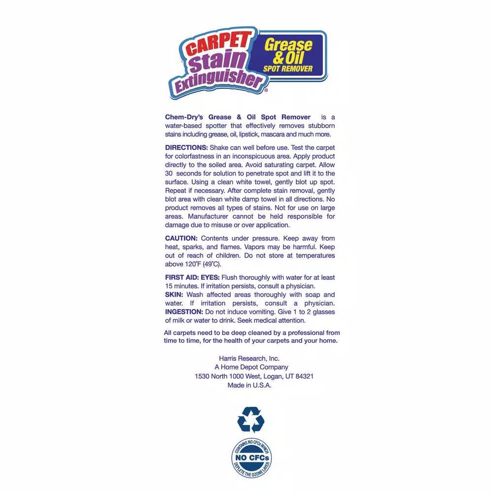 ChemDry Chem-Dry Grease and Oil Extinguisher Stain Remover, 2-Pack