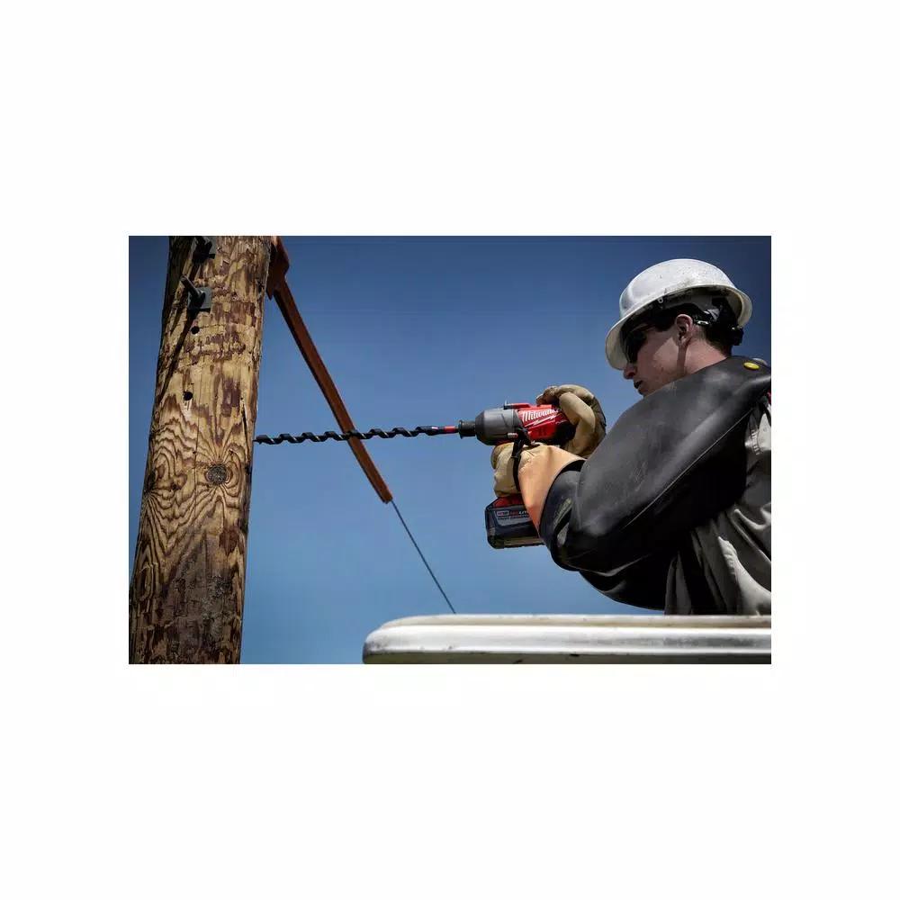 Milwaukee Shockwave 5/8 in. x 24 in. Lineman's Impact Auger Bit with 7/16 in. Hex Shank