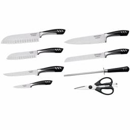 Top Chef Officially Licensed 9-Piece Stainless Steel Knife Set with Wood Block thumbnail 1