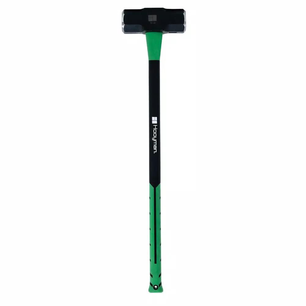 Hooyman 16 lb. Solid Steel Sledge Hammer with 36 in. Fiberglass Handle