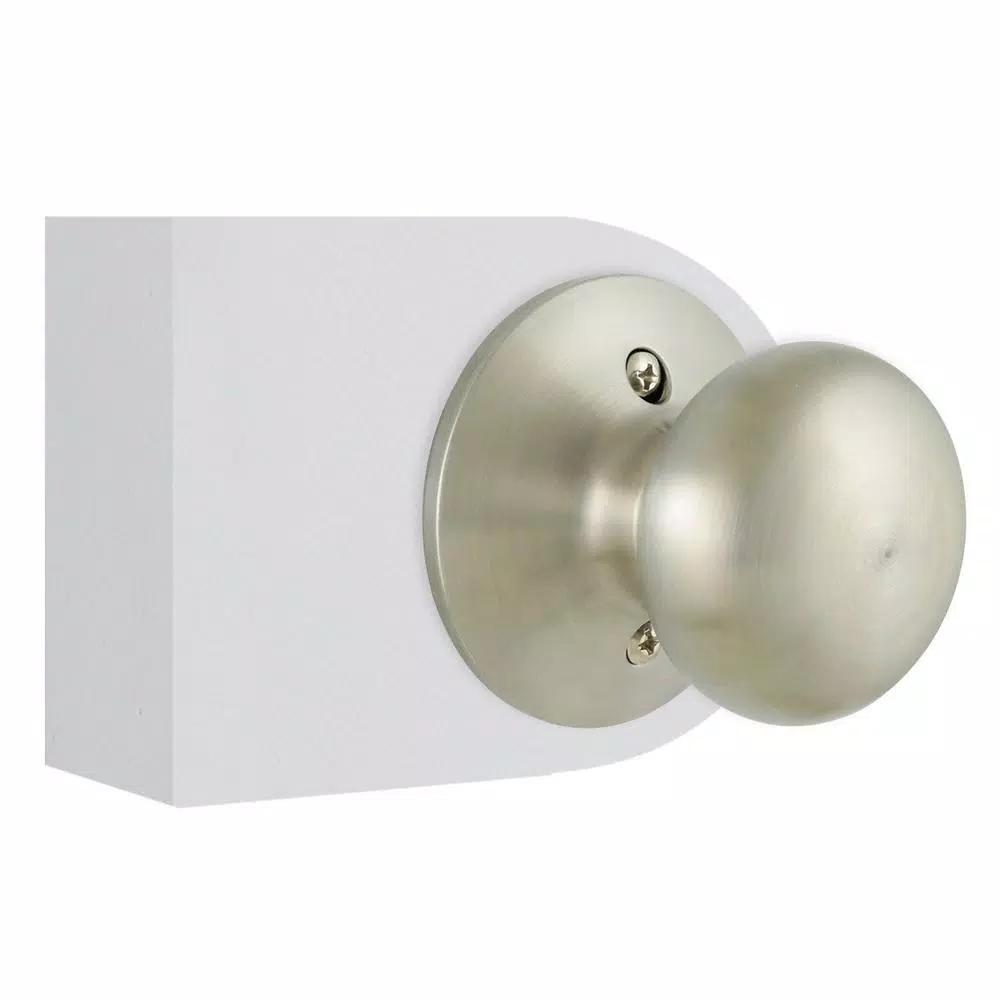 Defiant Berwick Stainless Steel Dummy Door Knob, Flat Ball Style, Interior Residential