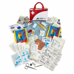 AdirMed 154-Piece Ultimate First Aid Kit - Weather-Resistant Red Carrying Case thumbnail 1