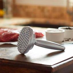Unbranded 3.5 in. Chrome Plated Meat Tenderizer with Reversible Base thumbnail 6
