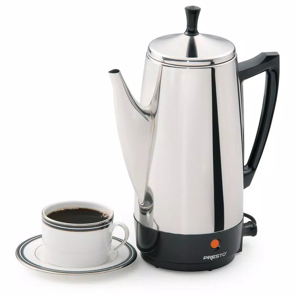 Presto 12-Cup Stainless Steel Electric Percolator Coffee Maker