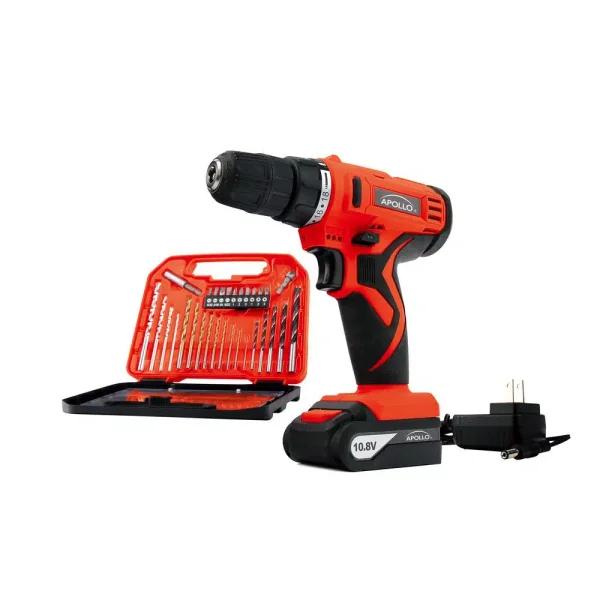 Apollo 10.8V Cordless 3/8 in. Drill/Driver with 30-Piece Accessory Set