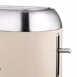 Kalorik Retro 2-Slice Wide Slot Toaster, Cream thumbnail 4
