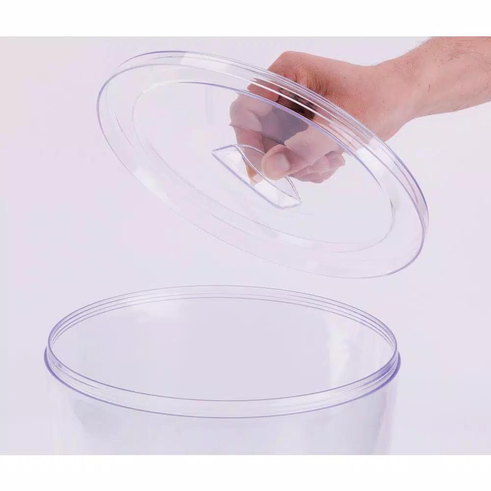 Basicwise 2.35 Gal. Stackable Round Juice and Water Beverage Dispenser with Stand