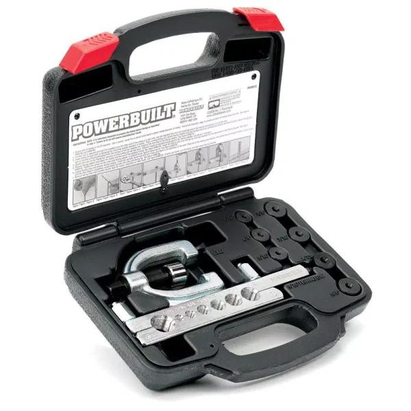 Powerbuilt Double Flaring Tool Kit for Automotive Tubing - Single and Double Flare
