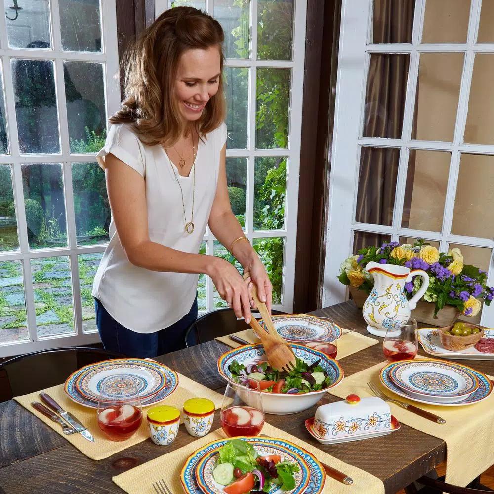 Euro Ceramica Duomo Collection Stoneware Serving Bowl, 48oz