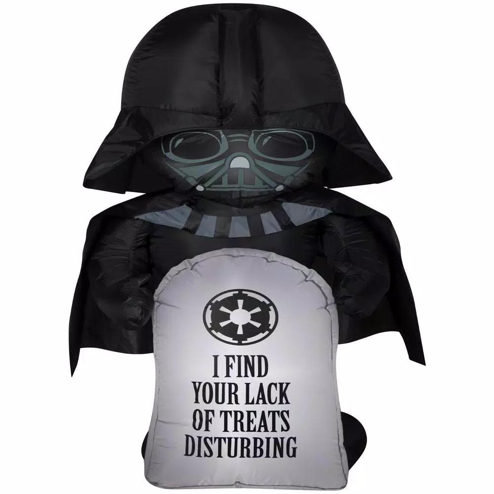Gemmy Star Wars Airblown Inflatables 3.5 ft. Darth Vader with Tombstone Halloween Decoration
