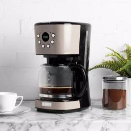 Haden 12-Cup Retro Style Programmable Drip Coffee Maker with Strength Control, Putty thumbnail 2