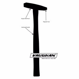 Vaughan 5 oz. Magnetic Tack Hammer with Hickory Handle thumbnail 7