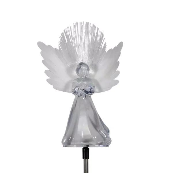 Alpine Corporation Solar Angel Garden Stakes with Fiber Optic Wings, Set of 2