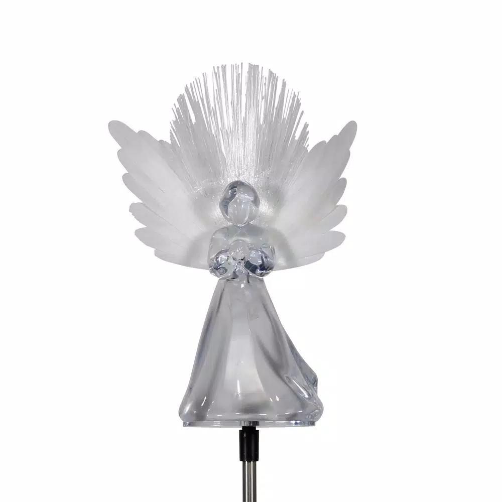 Alpine Corporation Solar Angel Garden Stakes with Fiber Optic Wings, Set of 2