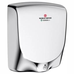 World Dryer VERDEdri V2 High-Speed Electric Hand Dryer - Polished Stainless Steel thumbnail 2