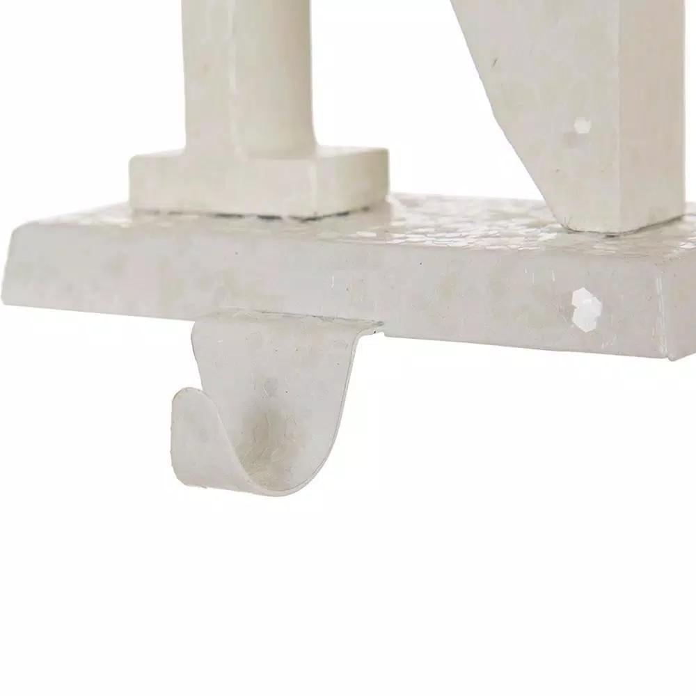 Glitzhome NOEL Wooden and Metal Christmas Stocking Holders, Set of 4