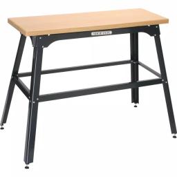 Shop Fox Tool Table Plus Heavy Duty Bench Top Machine Stand with Butcher Block Finish thumbnail 1