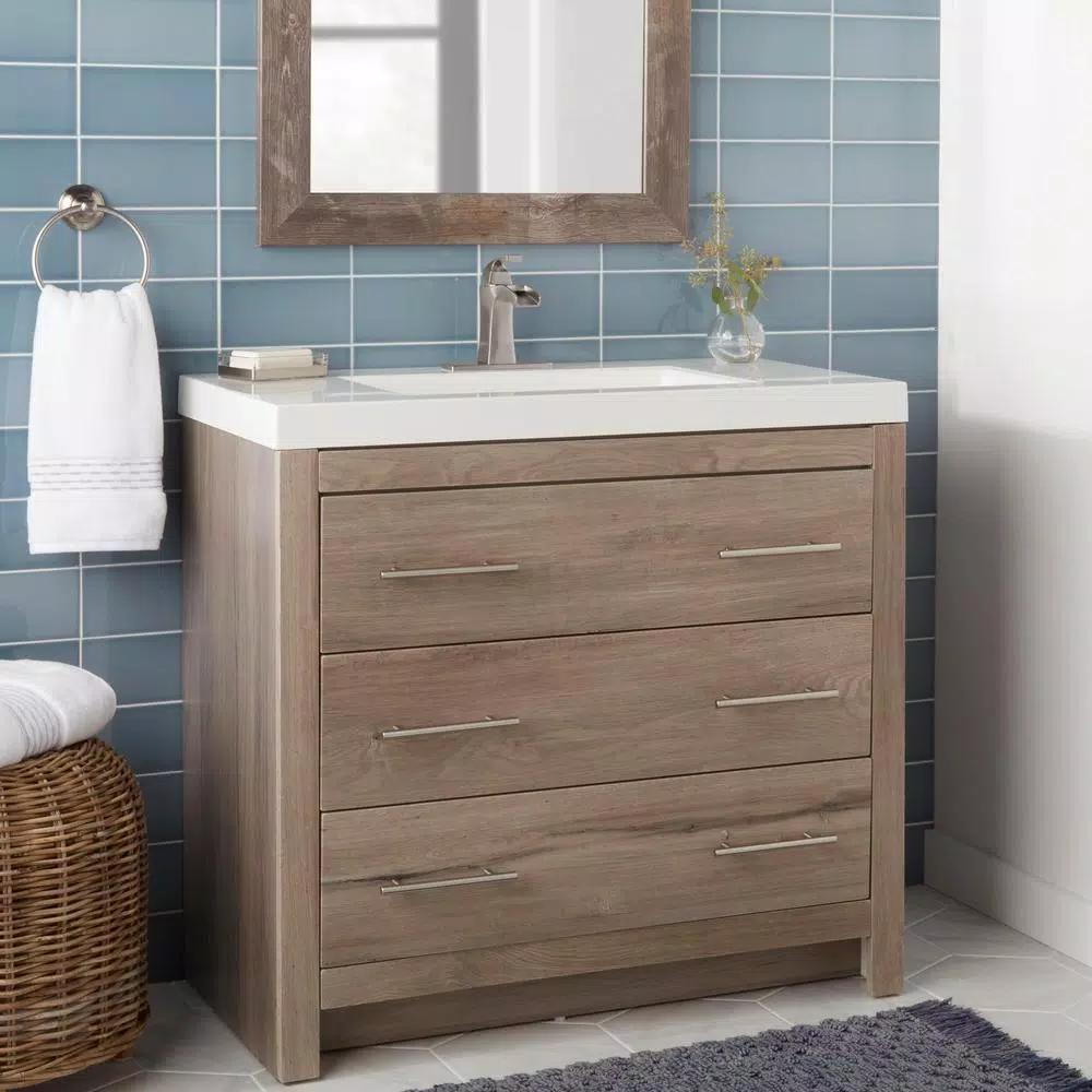 Glacier Bay Cooperton Brushed Nickel Towel Ring - Modern Zinc Hand Towel Holder