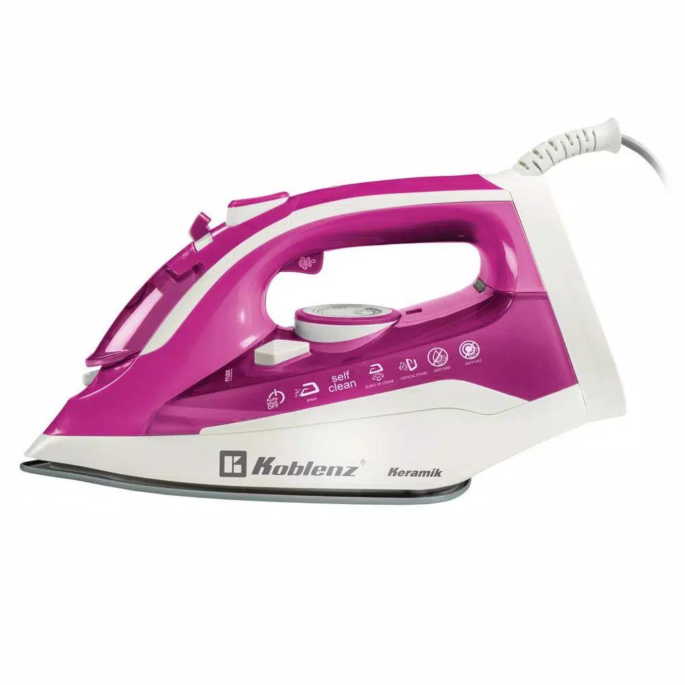 Koblenz PKK-550 SR Secure Keramik Steam Iron, 1200W, Pink