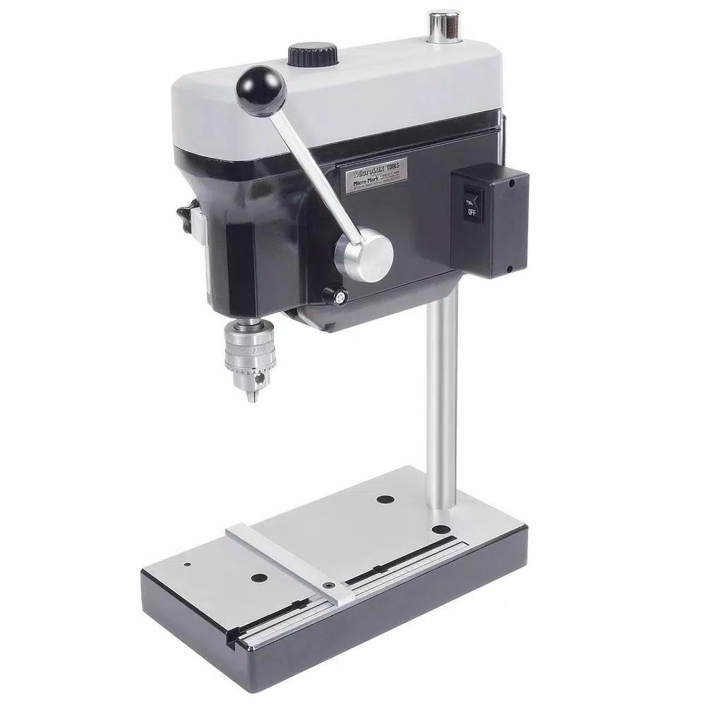MicroLux 7 in. 3-Speed High-Torque Mini Drill Press with 1/4 in. Chuck