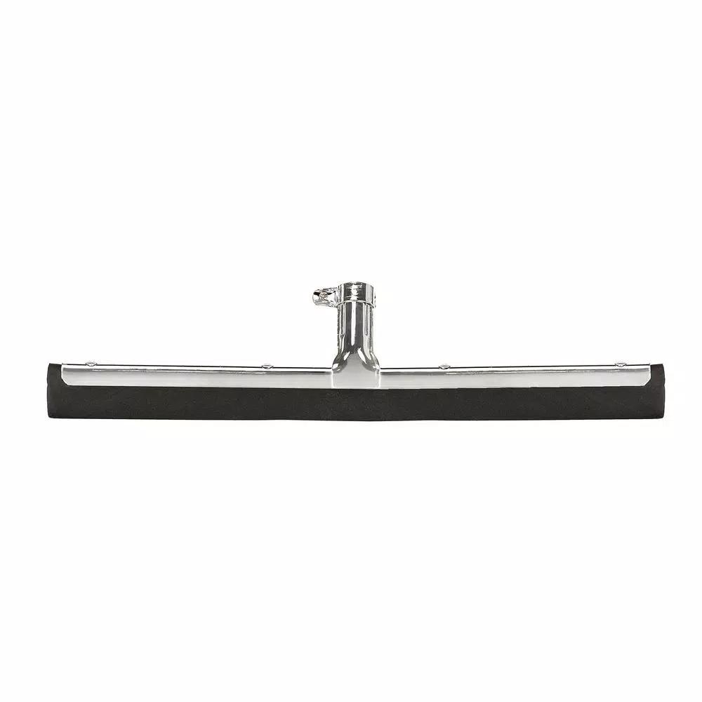 Alpine Industries 18 in. Dual Moss Rubber Professional Locking Floor Squeegee, Black