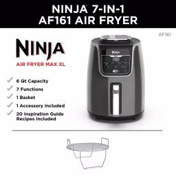 Ninja Air Fryer Max XL 5.5 Qt. Grey, MaxCrisp Technology thumbnail 2