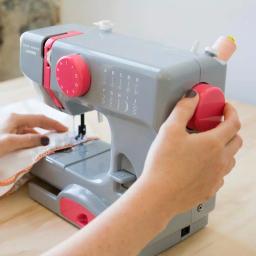 Janome Compact 10-Stitch Sewing Machine - Portable Graceful Grey thumbnail 5