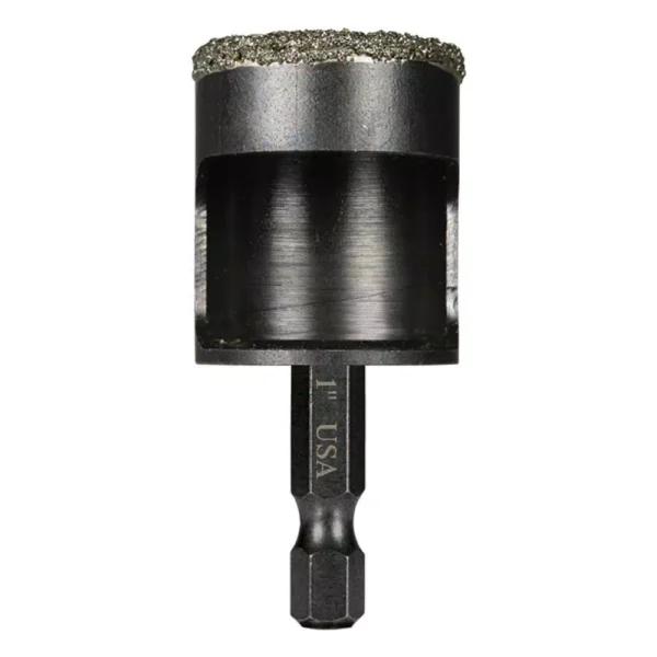 Montana Brand 1 in. High Speed Steel Diamond Tile Drill Bit with 1/4 in. Hex Shank
