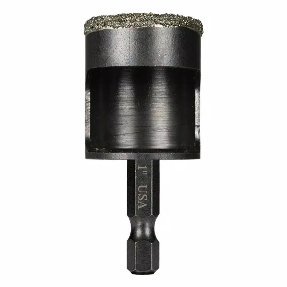 Montana Brand 1 in. High Speed Steel Diamond Tile Drill Bit with 1/4 in. Hex Shank