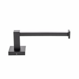Italia Trieste Matte Black Toilet Paper Holder - Modern Solid Brass Wall Mount thumbnail 3