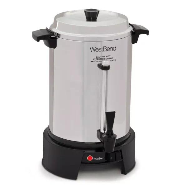 West Bend 55-Cup Commercial Aluminum Coffee Urn with Automatic Temperature Control