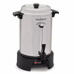 West Bend 55-Cup Commercial Aluminum Coffee Urn with Automatic Temperature Control thumbnail 1