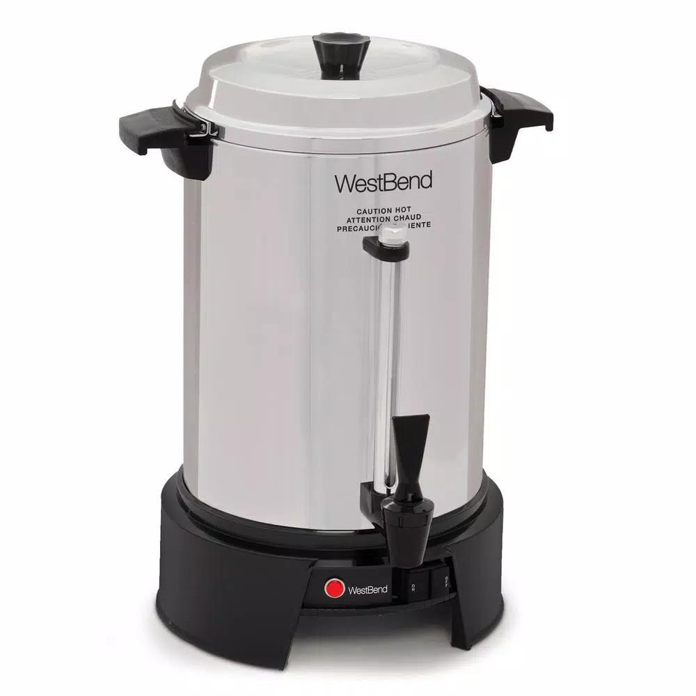West Bend 55-Cup Commercial Aluminum Coffee Urn with Automatic Temperature Control