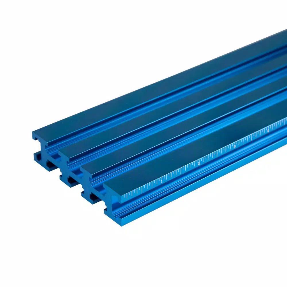 POWERTEC 24 in. Aluminum Multi T-Track Fence for Woodworking Jigs and Fixtures
