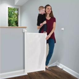 KidCo Safeway Retractable Wall Mounted Baby Gate, 33.5 in. H, White thumbnail 2