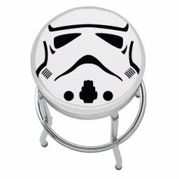 Plasticolor Star Wars Stormtrooper Officially Licensed Garage Stool with Chrome Steel Construction thumbnail 1