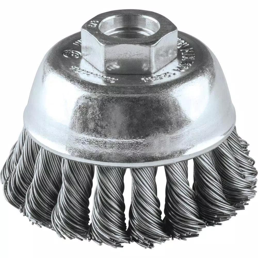Makita 2-3/4 in. Stainless Steel Knot Wire Cup Brush for Angle Grinders