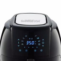 GoWISE USA 7.0 Qt. Black Electric Air Fryer with 8-in-1 Functionality and Recipe Book thumbnail 2